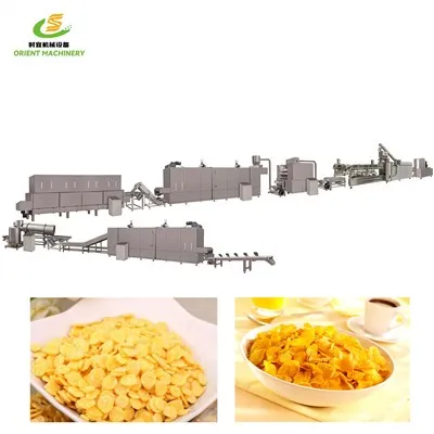 Reggeli Kukorica Snack Élelmiszer-készítő berendezések üzem
